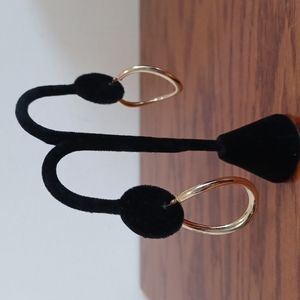 Gold Twisted Hoop Earrings